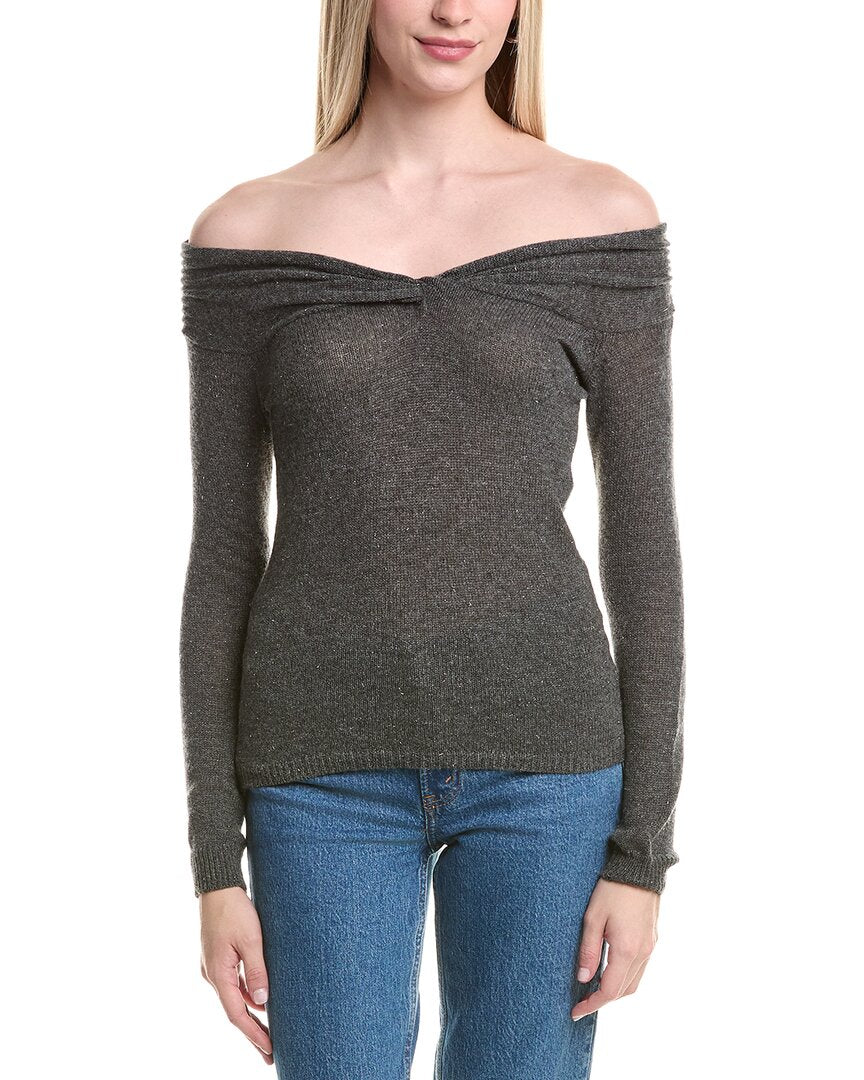 Autumn Cashmere Off-The-Shoulder Cashmere Sweater