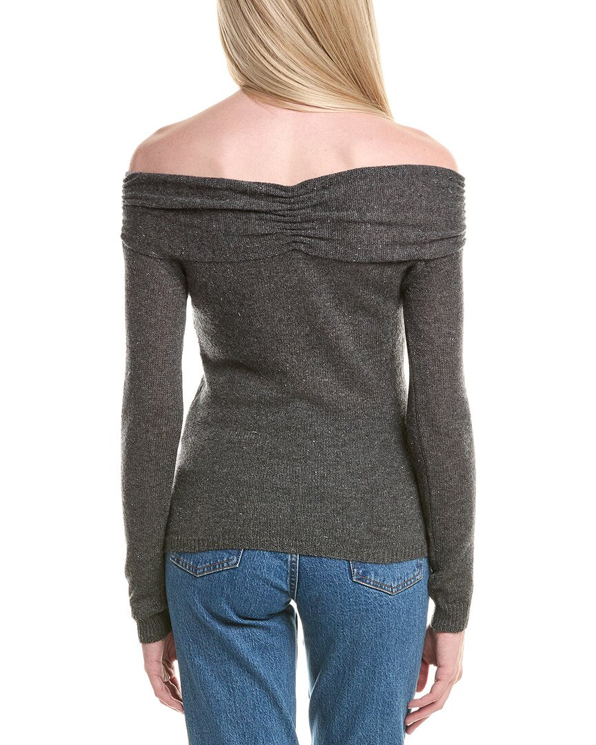 Autumn Cashmere Off-The-Shoulder Cashmere Sweater