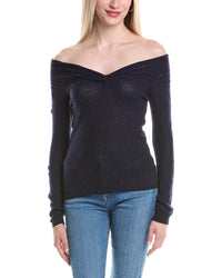 Autumn Cashmere Off-The-Shoulder Cashmere Sweater