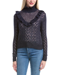 Autumn Cashmere Pointelle Cashmere & Silk-Blend Sweater