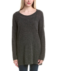 Autumn Cashmere Oversize Rugby Cashmere & Silk-Blend Tunic Sweater