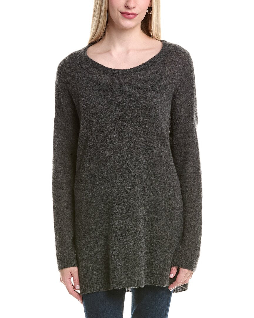 Autumn Cashmere Oversize Rugby Cashmere & Silk-Blend Tunic Sweater