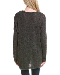 Autumn Cashmere Oversize Rugby Cashmere & Silk-Blend Tunic Sweater