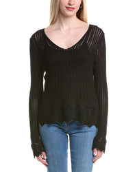 Autumn Cashmere Open Stitch Cashmere-Blend Sweater