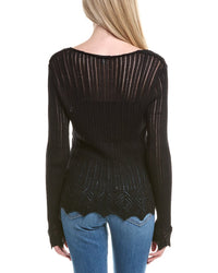 Autumn Cashmere Open Stitch Cashmere-Blend Sweater