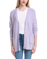 Autumn Cashmere Boucle Oversize Boyfriend Cashmere Cardigan