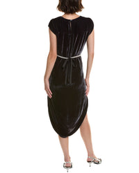 Velvet By Graham & Spencer Harper Velvet Silk-Blend Midi Dress