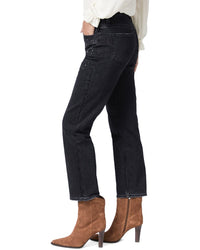 Paige Noella Straight Black Quartz Embellished Jean