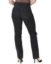 Paige Knockout Onyx Cloud Destructed Jean