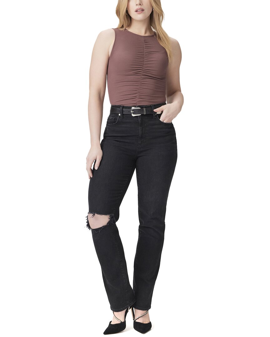 Paige Knockout Onyx Cloud Destructed Jean