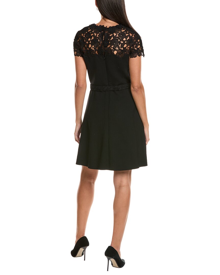 Oscar De La Renta Silk-Trim Wool-Blend Mini Dress