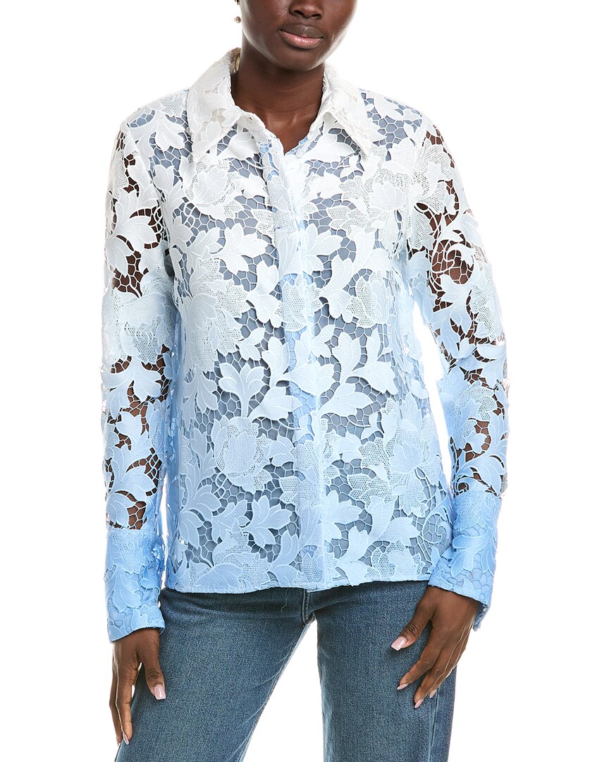 Oscar De La Renta Silk-Lined Blouse