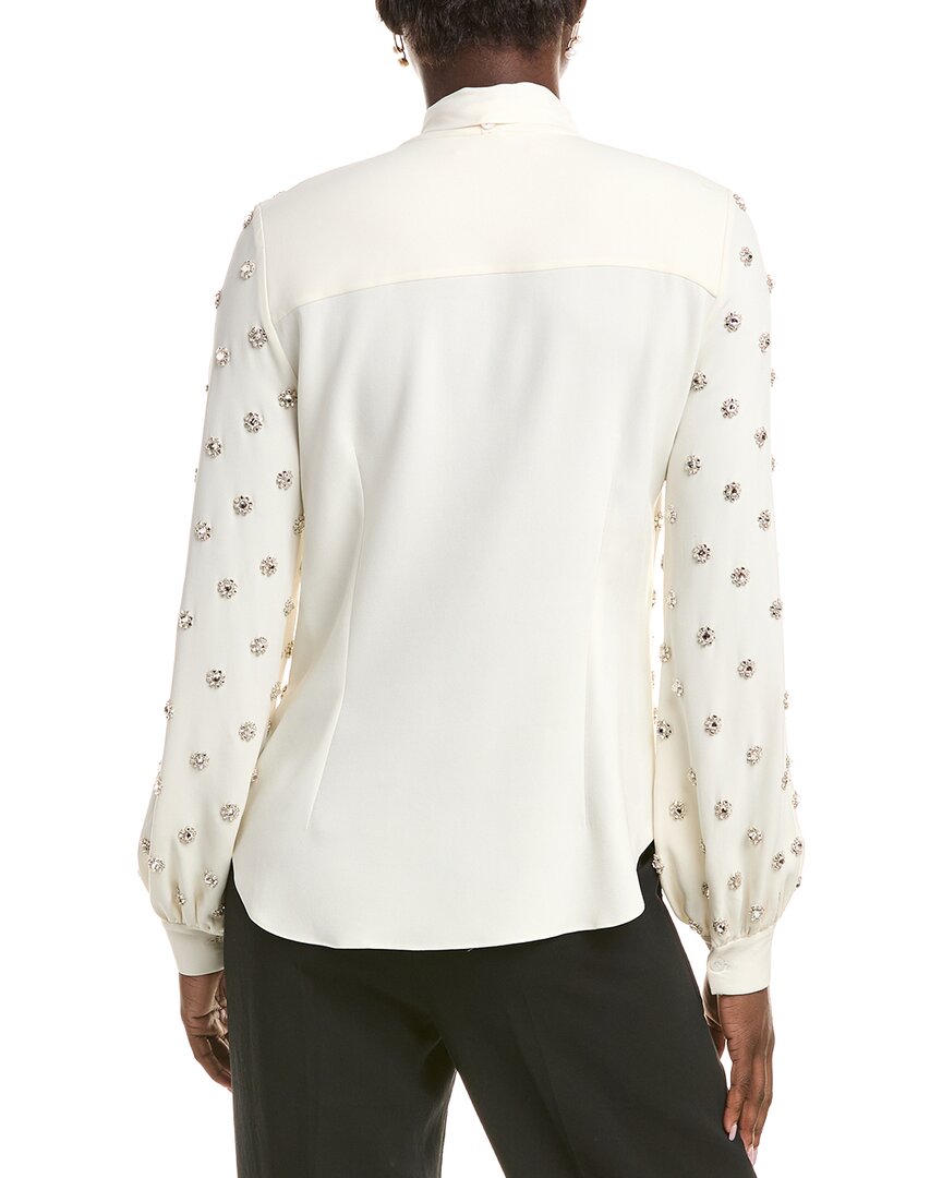 Oscar De La Renta Silk-Blend Blouse