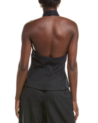 Oscar De La Renta Woven Wool-Blend Blouse