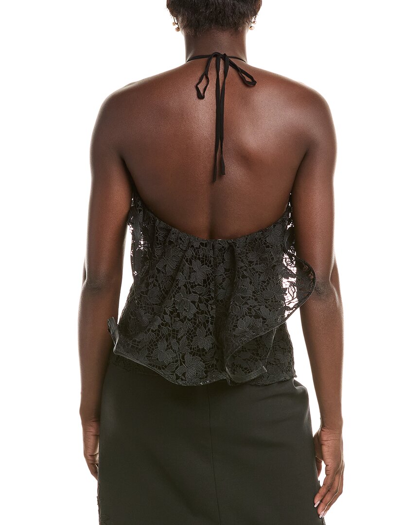 Oscar De La Renta Woven Silk-Blend Blouse