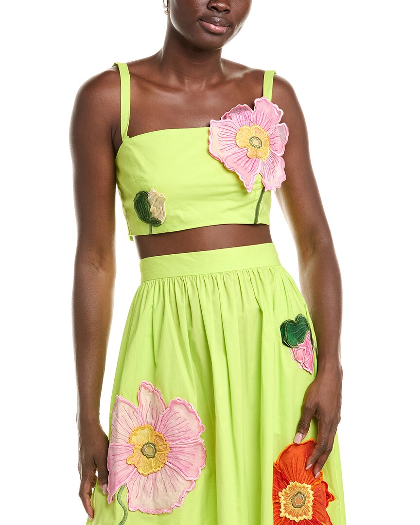 Oscar de la Renta Oversized Poppy Top