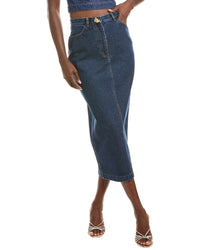 Oscar De La Renta Denim Skirt