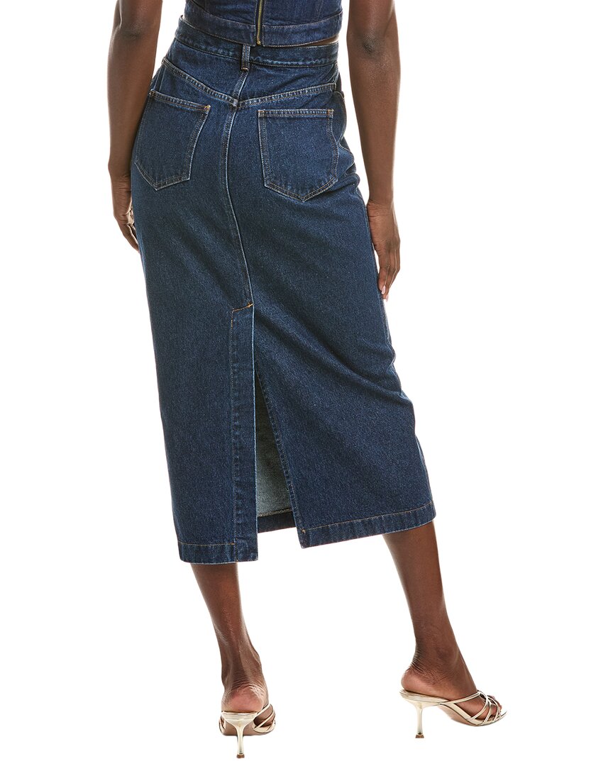 Oscar De La Renta Denim Skirt