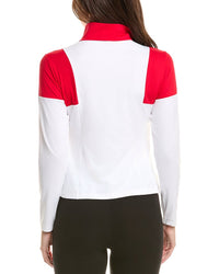 Post Card Zip Sweater Top