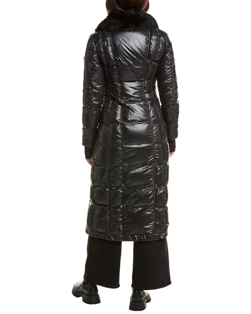 Post Card Alpaca-Trim Down Jacket