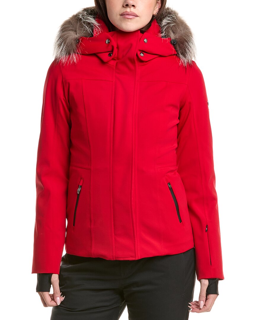 Post Card Fur-Trim Down Ski Jacket