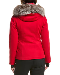 Post Card Fur-Trim Down Ski Jacket