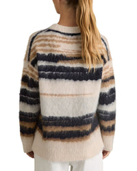 Reiss Reiss Emily Pattern Brushed Wool & Mohair-Blend Sweater