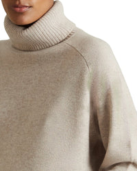 Reiss Eliza Wool & Cashmere-Blend Roll Neck Jumper