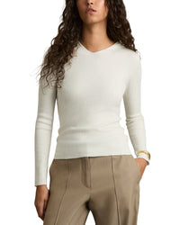 Reiss Reiss Chloe Ribbed Wool-Blend Hoodie
