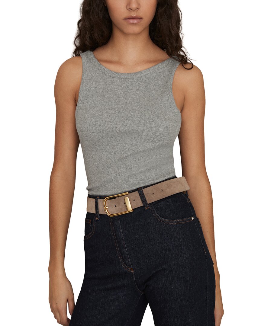 Reiss Reiss Lara Ribbed Low Back Vest