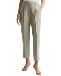 Reiss Shae Taper Linen-Blend Taper Trouser