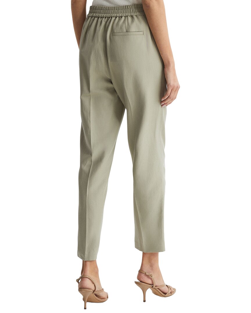 Reiss Shae Taper Linen-Blend Taper Trouser