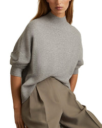 Reiss Reiss Womens  Alicia Knitted Funnel Neck Wool & Cashmere-Blend Sweater, L