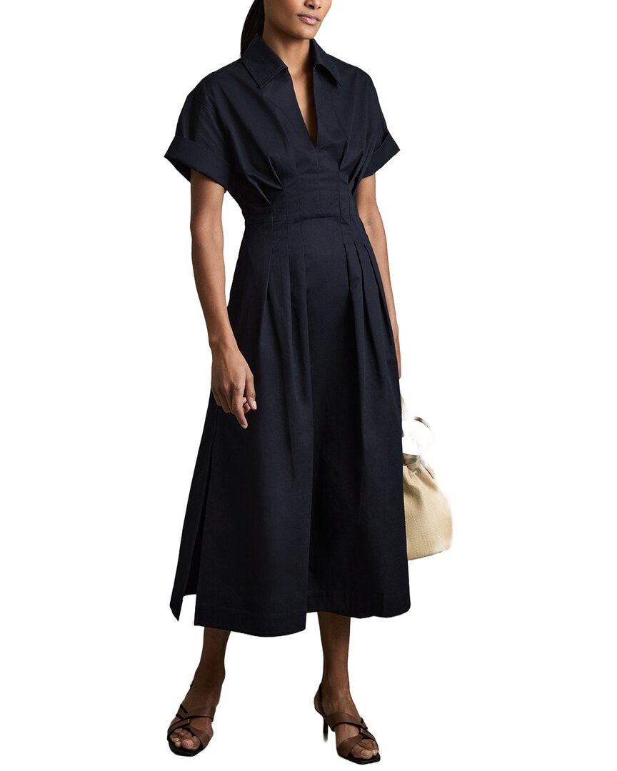 Reiss Reiss Aubrey Waisted Detail Cotton Dress