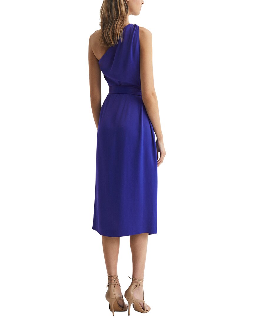 Reiss Flora Satin One Shoulder Dress