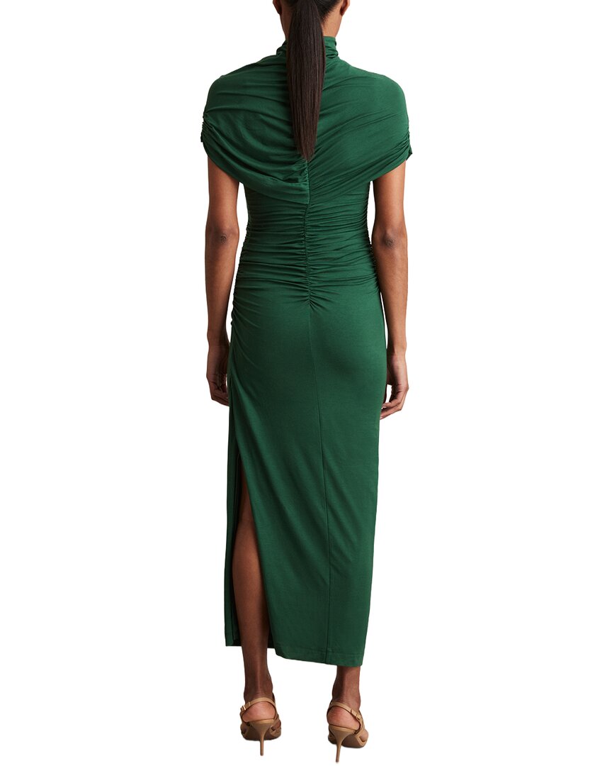 Reiss Azure Ruched Ss Midi Dress