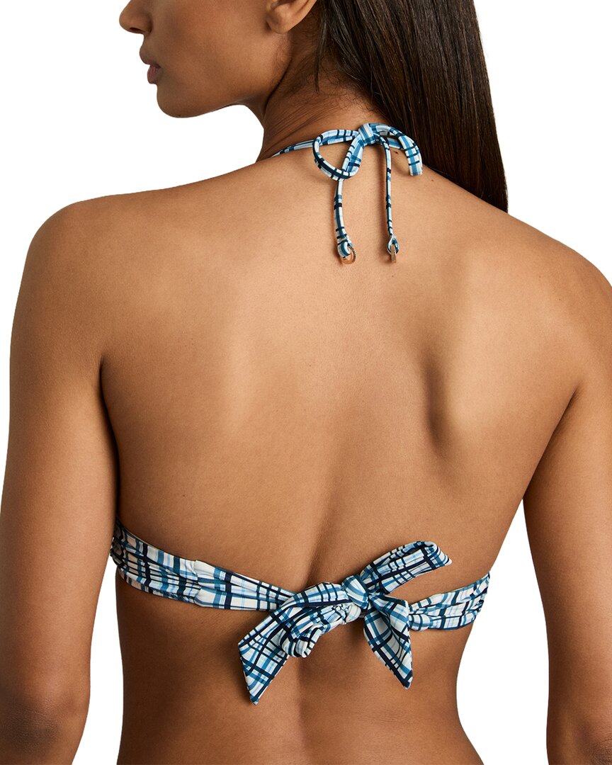Reiss Daniella Printed Halter Bikini Top