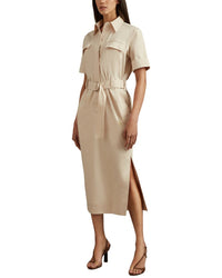 Reiss Aimie Shirt Midi Dress
