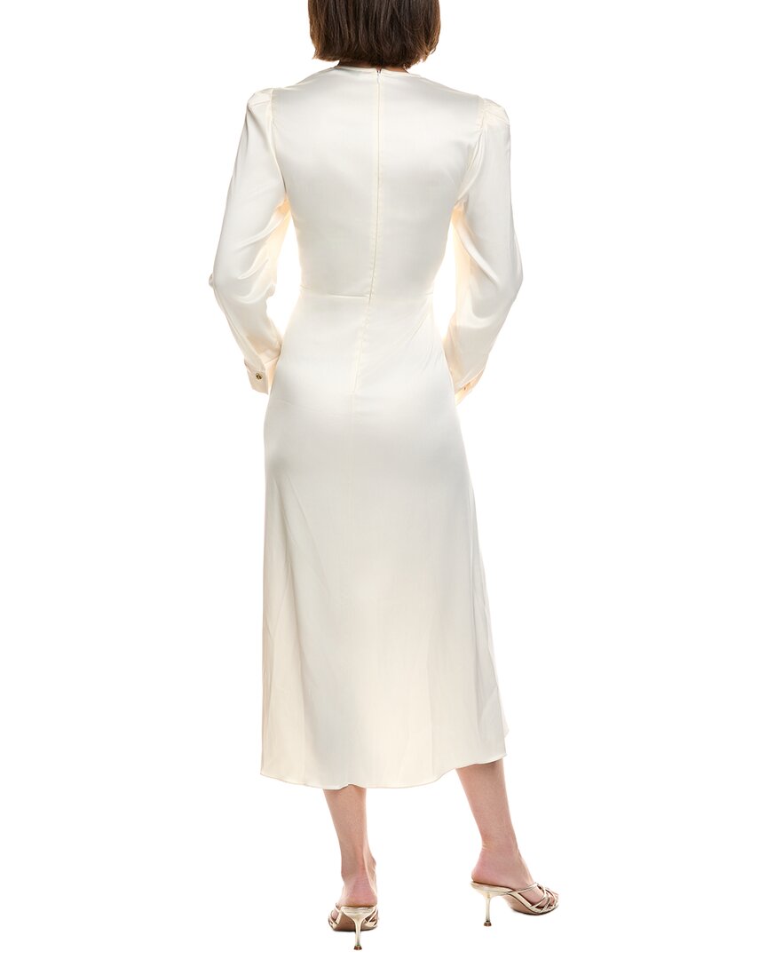 Sandro Ruffled satin-effect Dress