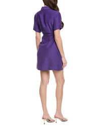 Sandro Linen-Blend Mini Dress