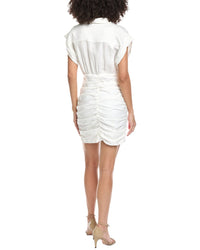 Sandro Woven Linen-Blend Dress