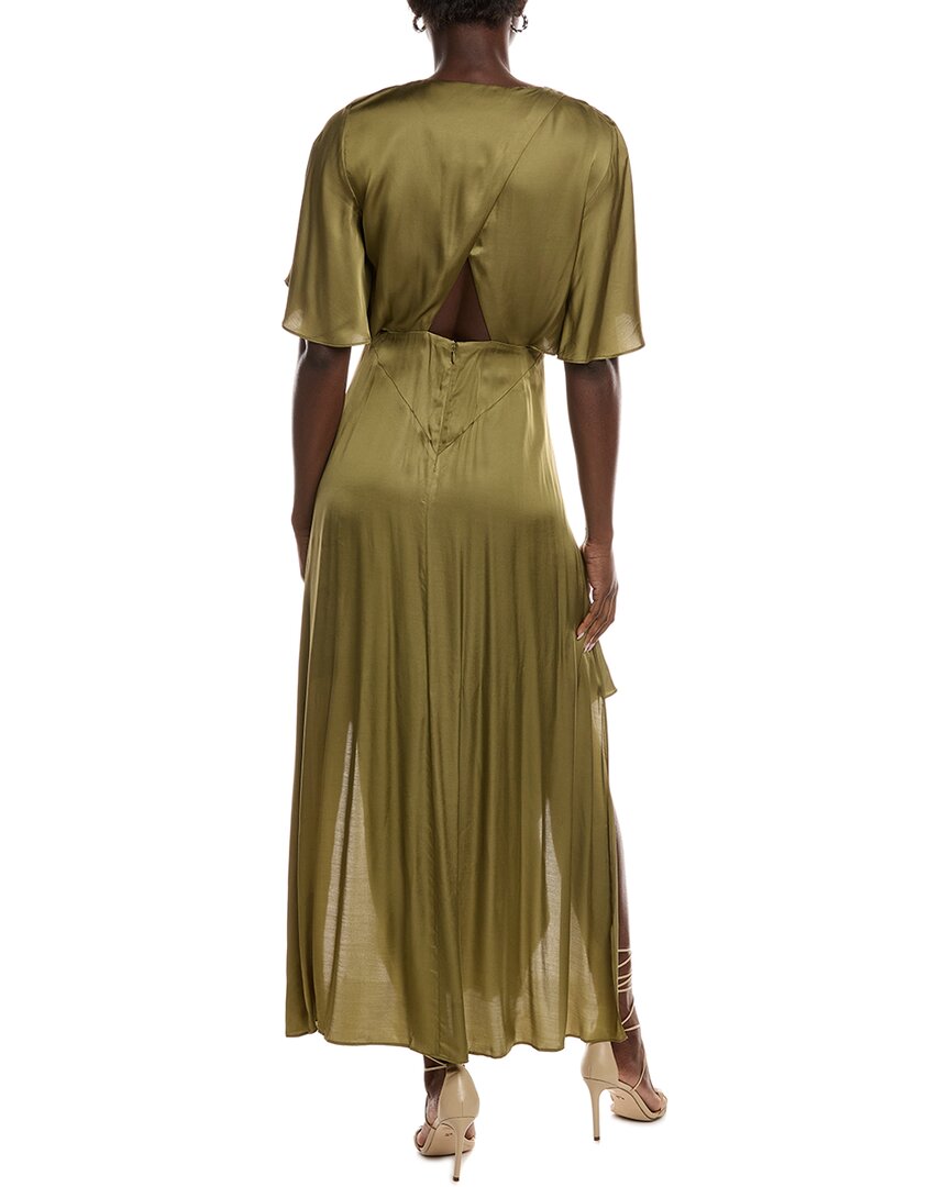 Maje Twisted Front Midi Dress