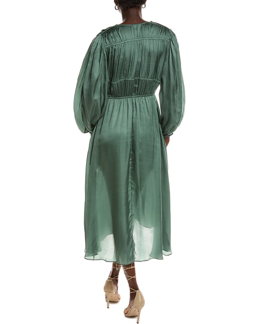 Maje Balloon Sleeve Midi Dress