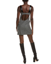 Maje Open Back Wool-Blend Mini Dress