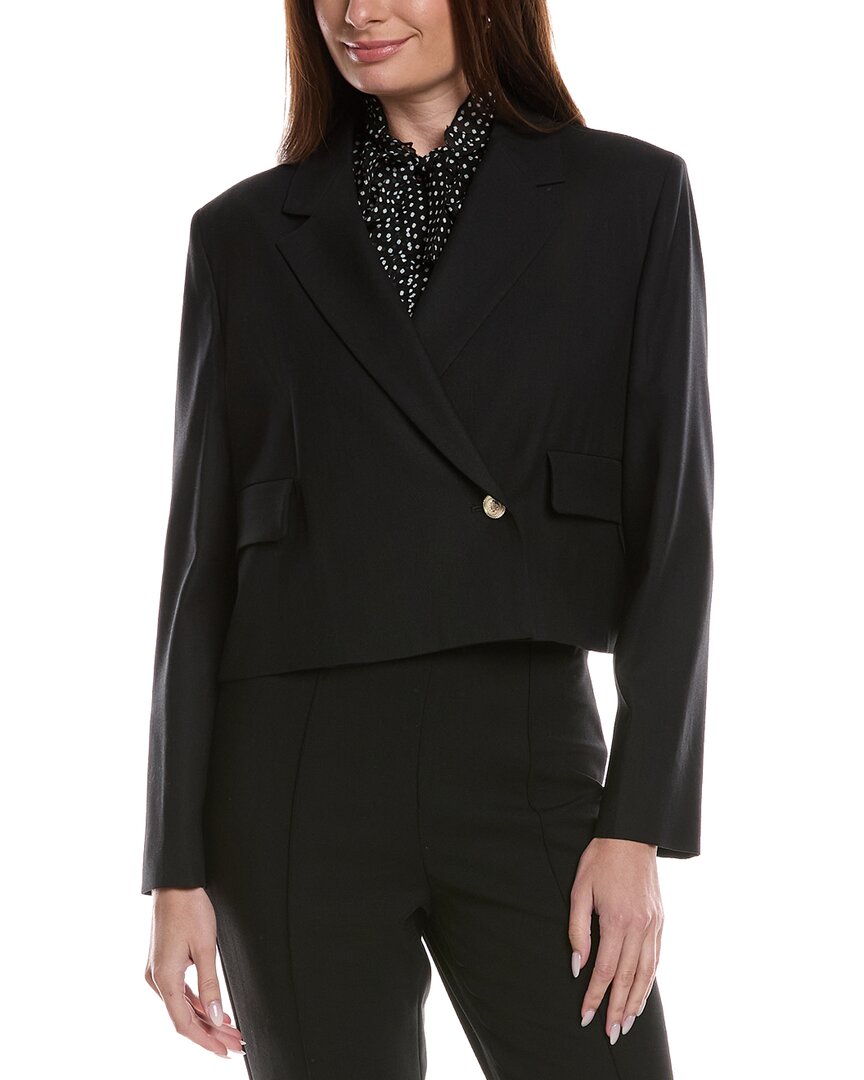Maje Wool-Blend Suit Blazer