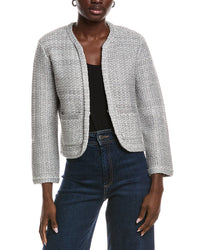 Maje Tweed Wool-Blend Cardigan