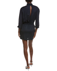 Maje Logo Jacquard Mini Dress