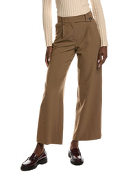 Maje Pleated Wool-Blend Pant