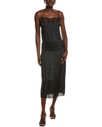 Maje Lace Neckline Slip Dress