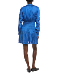Maje Smocked Waist Mini Dress